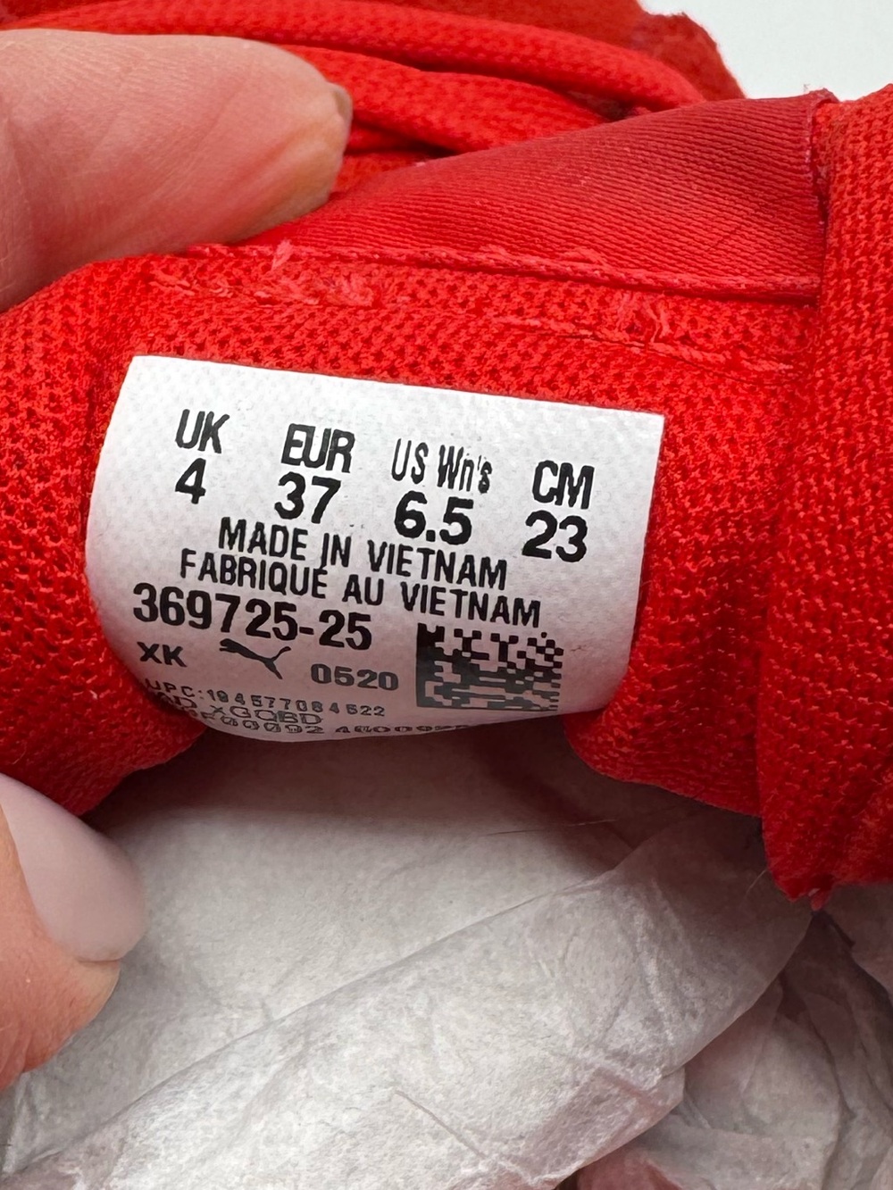 Puma Suede Classic Sneakers Red White - Picture 6 of 6